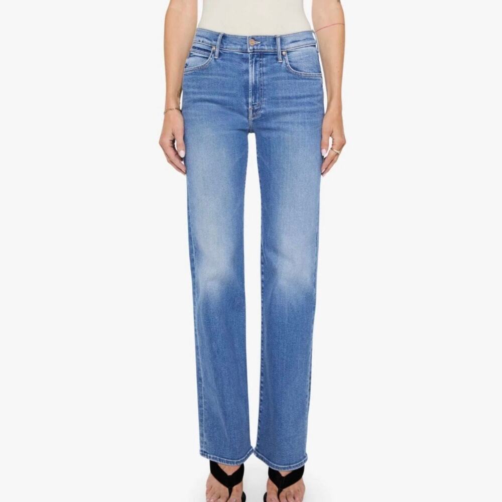 Mother The Kick It High Rise Straight Leg Jeans Women's 26 Fan Favorite